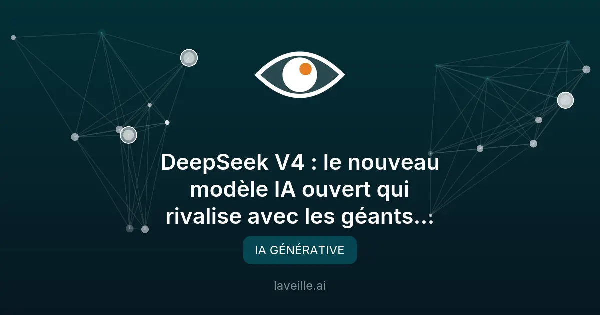 DeepSeek V4 : le nouveau modèle IA ouvert qui rivalise avec les géants américains