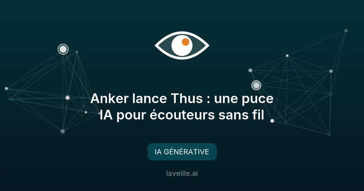 Anker lance Thus : une puce IA pour écouteurs sans fil