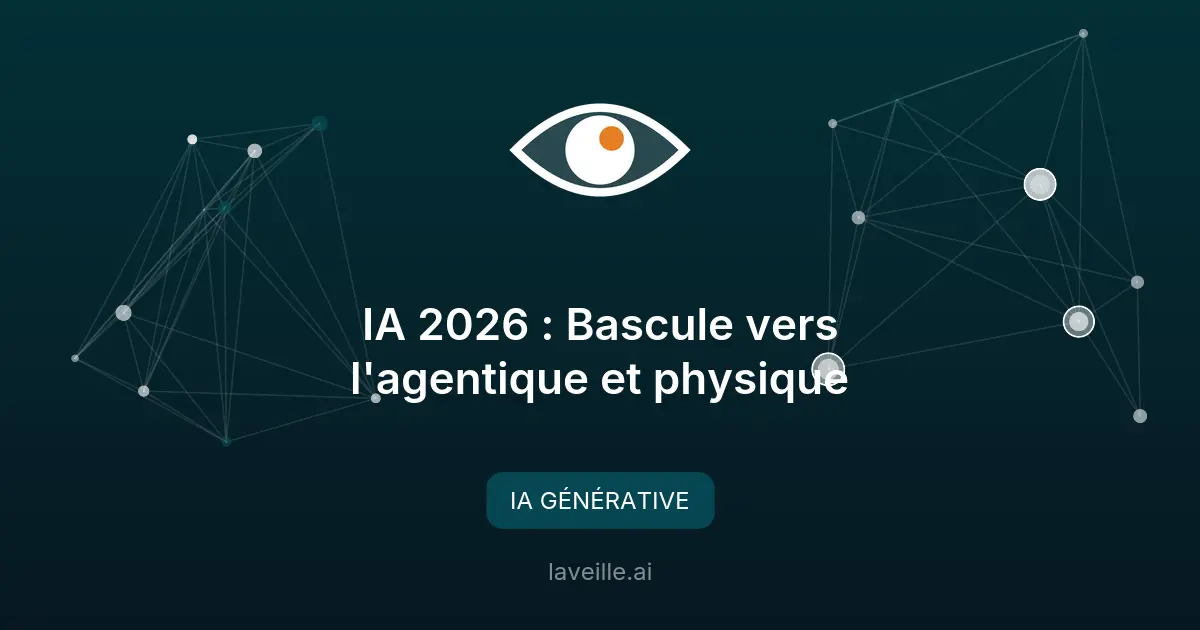 IA 2026 : Bascule vers l'agentique et physique