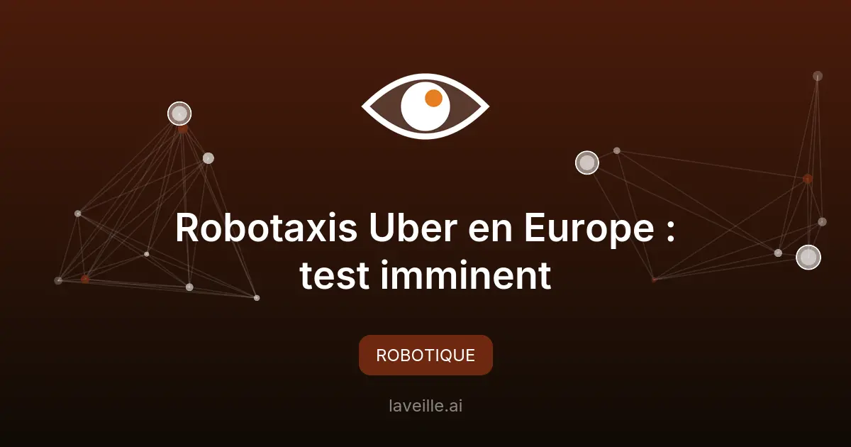 Robotaxis Uber en Europe : test imminent