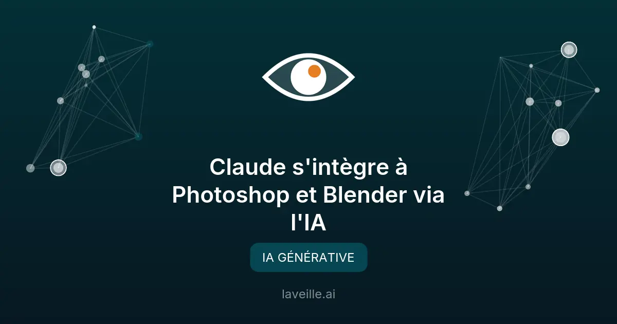 Claude s'intègre à Photoshop et Blender via l'IA
