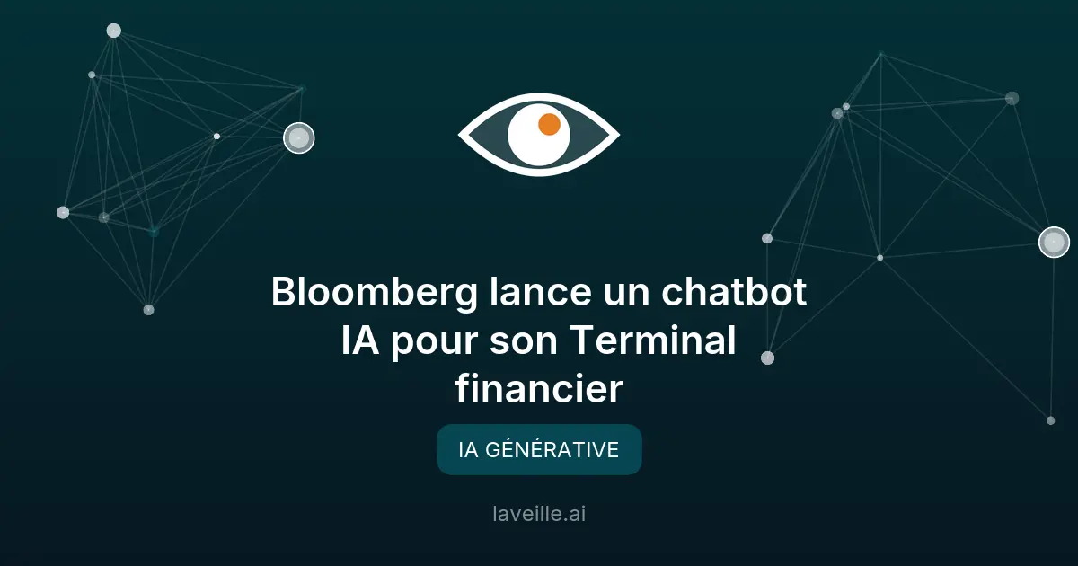 Bloomberg lance un chatbot IA pour son Terminal financier