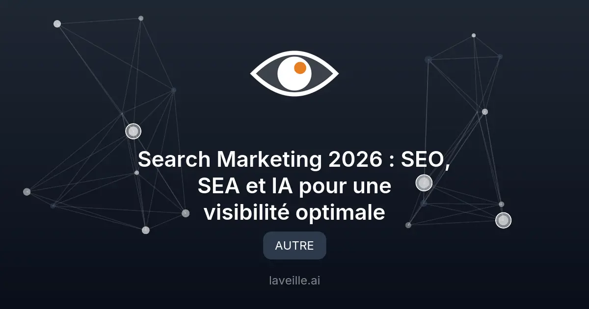 Search Marketing 2026 : SEO, SEA et IA pour une visibilité optimale