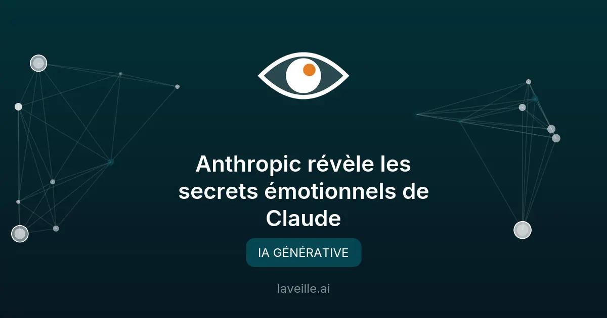 Anthropic révèle les secrets émotionnels de Claude