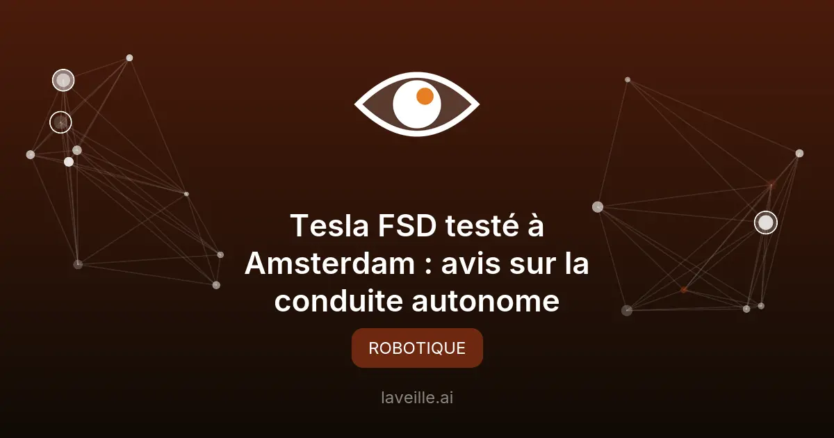 Tesla FSD testé à Amsterdam : avis sur la conduite autonome