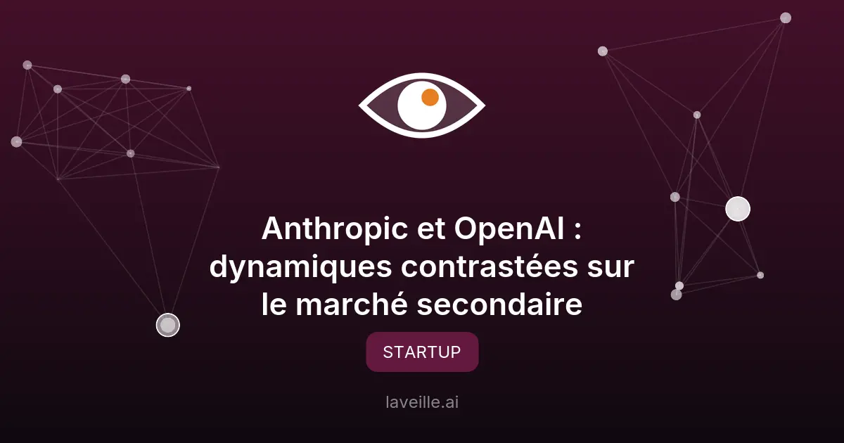 Anthropic et OpenAI : dynamiques contrastées sur le marché secondaire