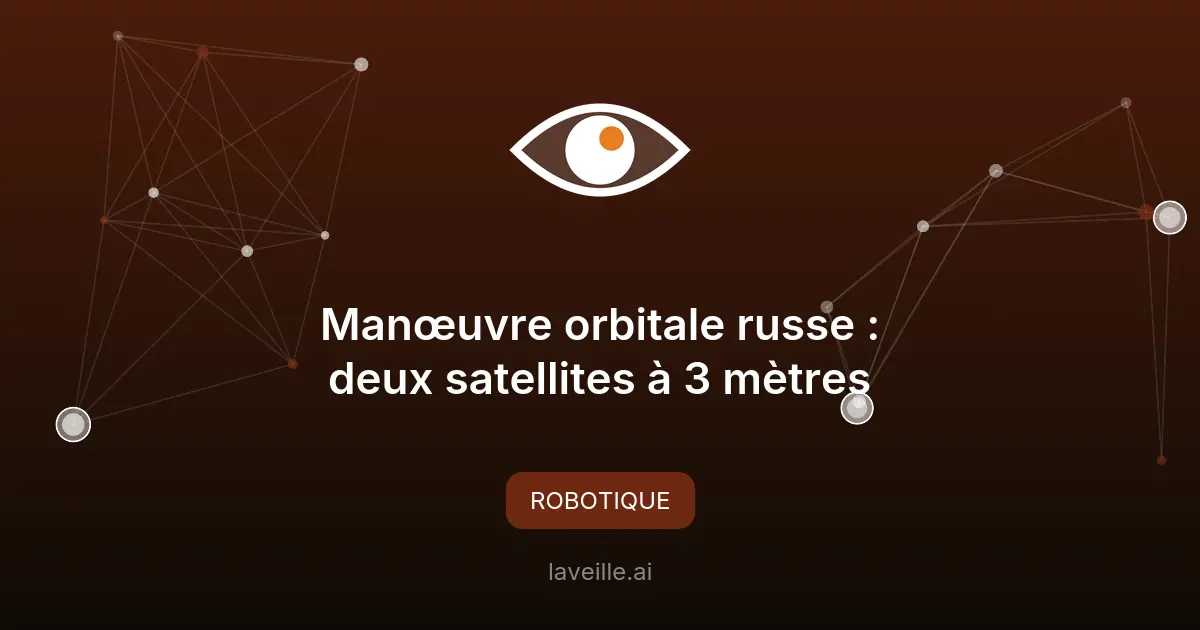 Manœuvre orbitale russe : deux satellites à 3 mètres