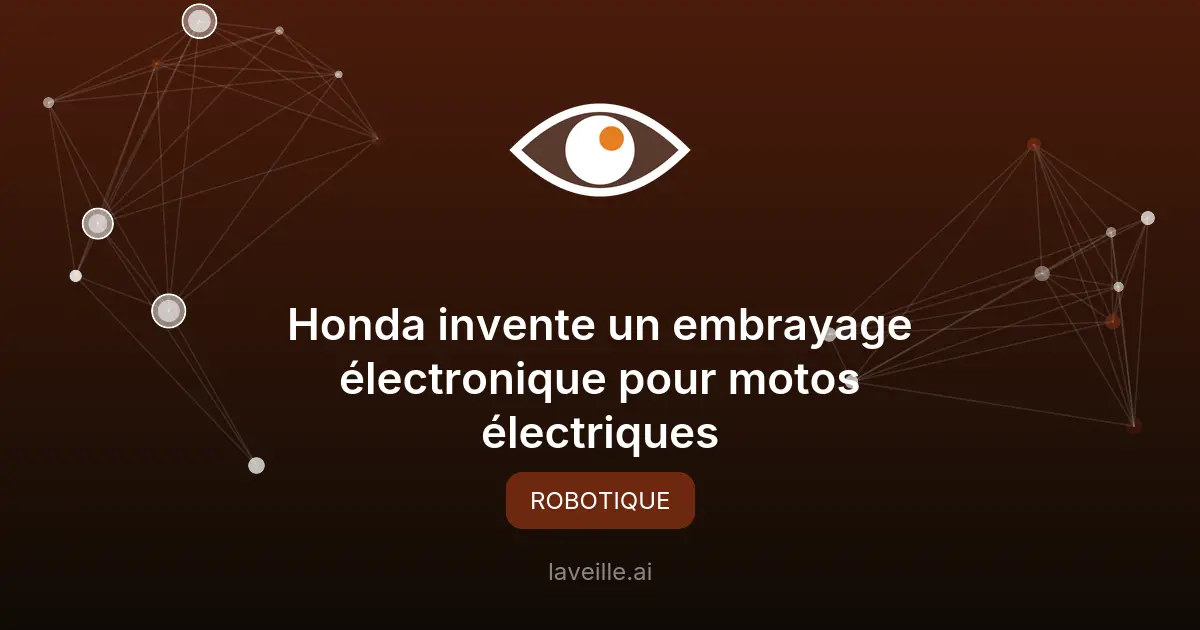 Honda invente un embrayage électronique pour motos électriques