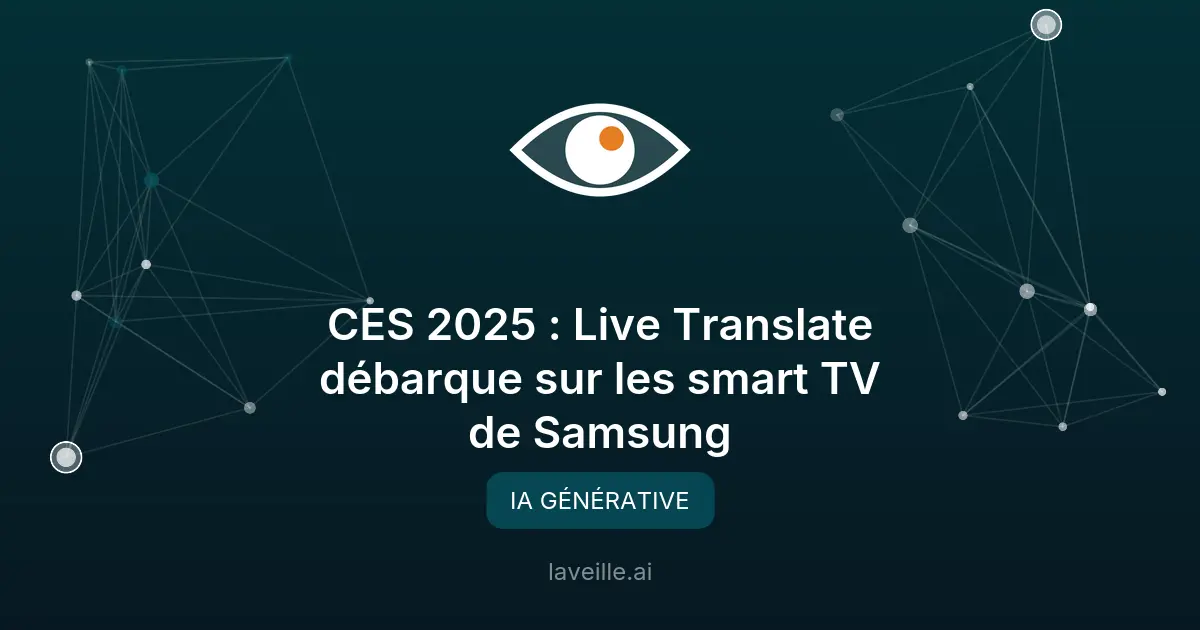 Samsung Live Translate : traduction IA sur TV en 2025