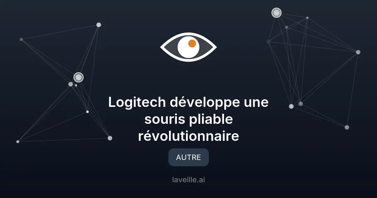 Logitech développe une souris pliable révolutionnaire