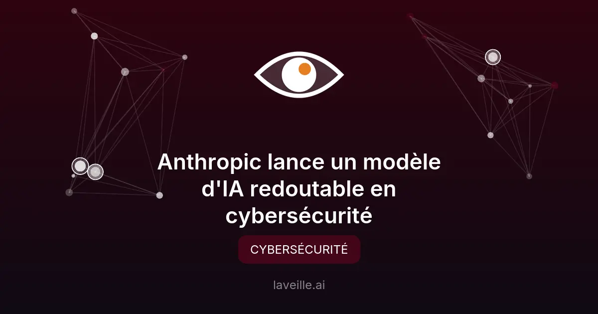 Anthropic lance un modèle d'IA redoutable en cybersécurité