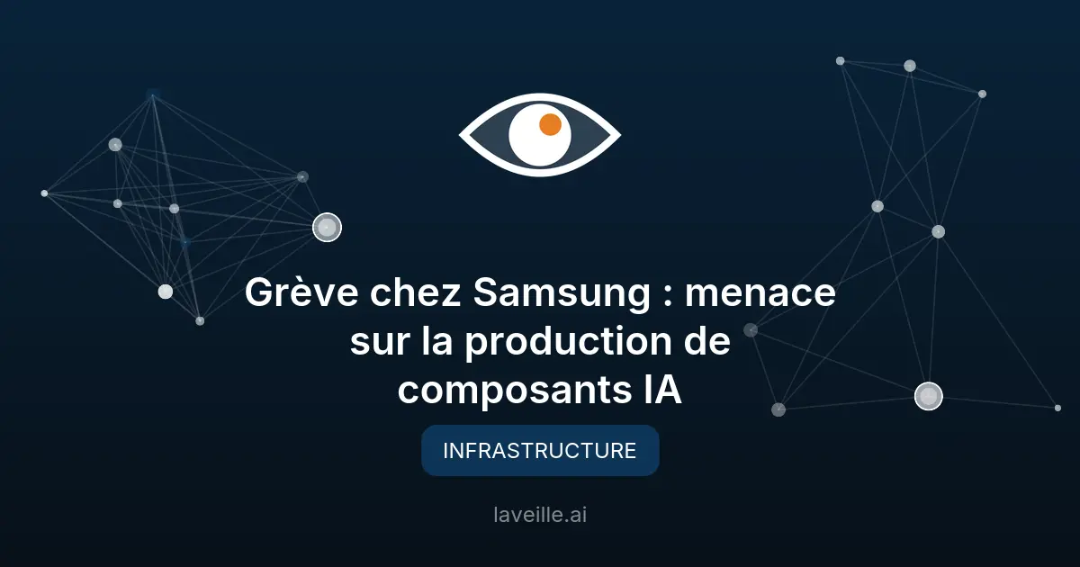 Grève chez Samsung : menace sur la production de composants IA
