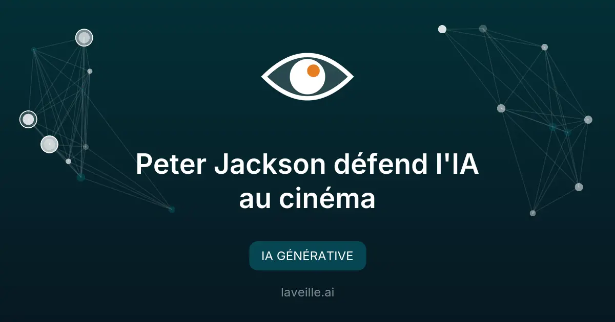 Peter Jackson défend l'IA au cinéma