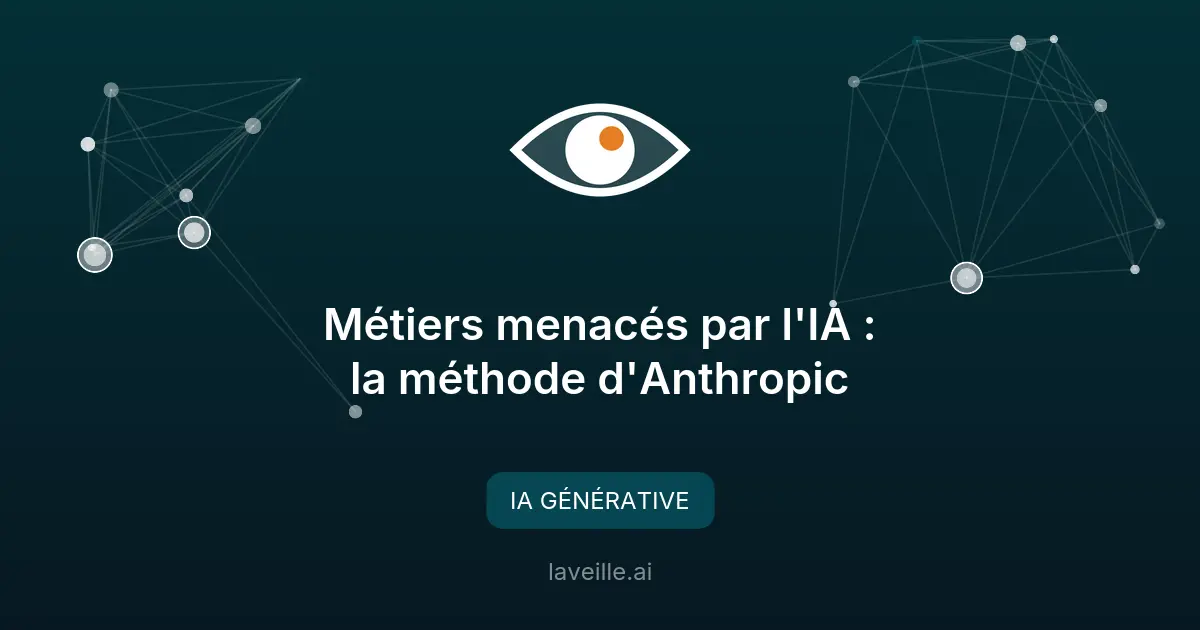 Métiers menacés par l'IA : la méthode d'Anthropic