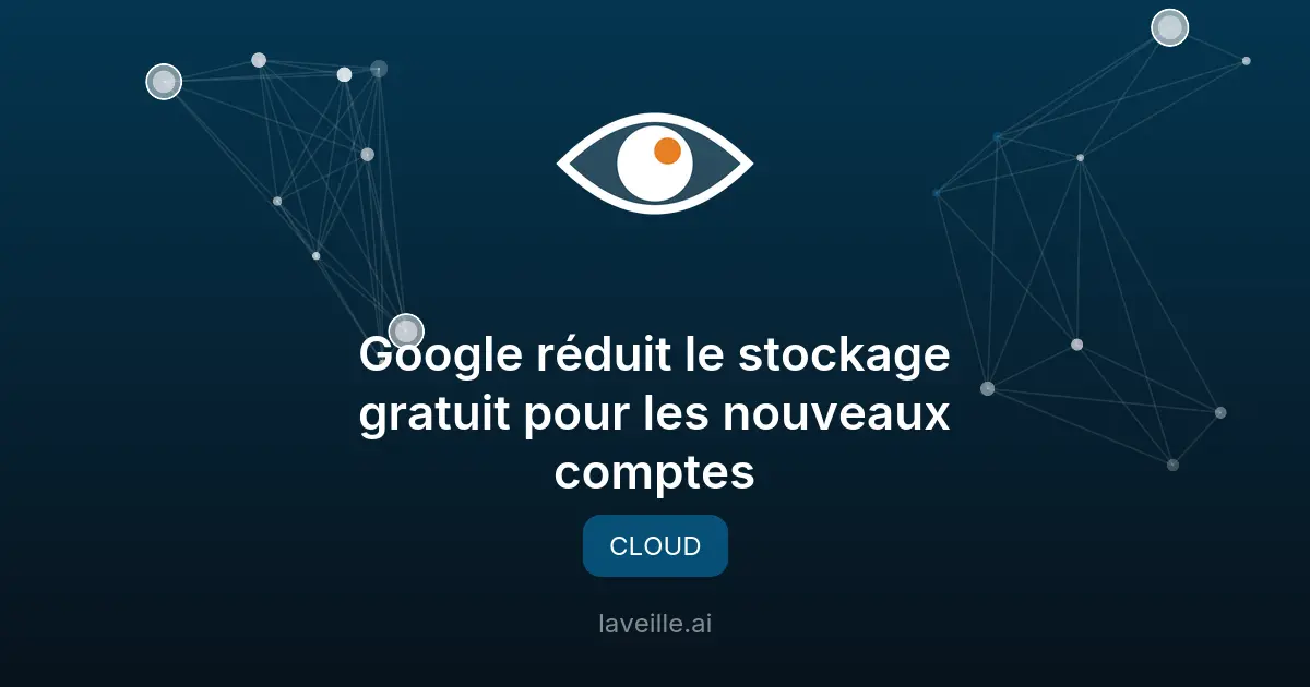 Google réduit le stockage gratuit pour les nouveaux comptes